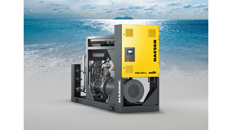 Model FSD do zastosowań morskich firmy KAESER KOMPRESSOREN