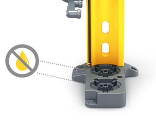 Dołączone zatyczki ochronne zapewniają dodatkowe bezpieczeństwo.