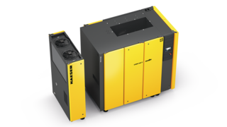 Sprężarki śrubowe CSDX z wbudowanym osuszaczem.