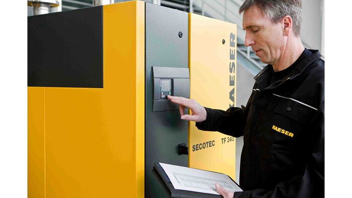 Osuszacz z zasobnikiem ciepła utajonego SECOTEC TF do uzdatniania sprężonego powietrza