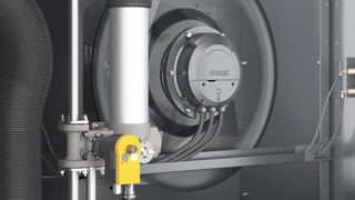 Elektroniczny układ zarządzania temperaturą zapobiegający wytrącaniu kondensatu wewnątrz sprężarki.