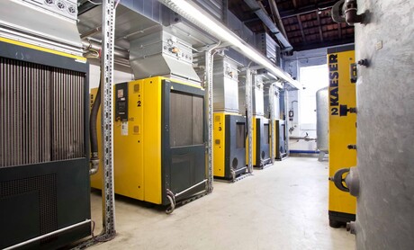 Stacja sprężonego powietrza KAESER KOMPRESSOREN w firmie Werner & Merz