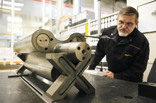 Pomiar wirnika dmuchawy Omega w zakładzie w Gerze