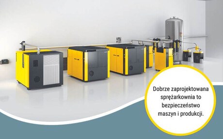 Dobrze zaprojektowana sprężarkownia to bezpieczeństwo maszyn i produkcji.
