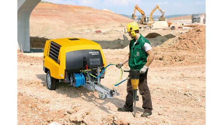 Zwijacze przewodu do sprężarek przewoźnych