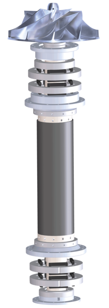 Turbo dmuchawy promieniowe z łożyskami magnetycznymi PillAerator