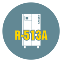 Firma KAESER KOMPRESSOREN stosuje w swoich osuszaczach chłodniczych czynnik chłodniczy R-513A.