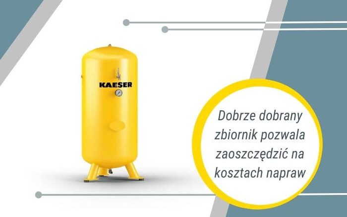 Dobrze dobrany zbiornik sprężonego powietrza pozwala zaoszczędzić na kosztach napraw.